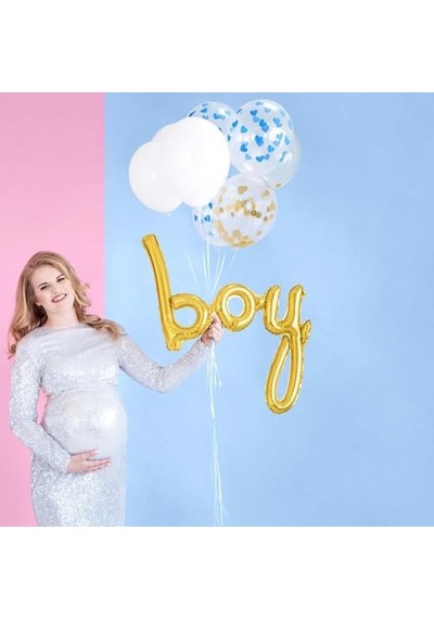 Boy Gold Folyo Balon - Bebek Çocuk Parti Kutlama Seti Genel