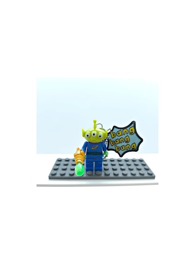 Toy Story Alien Figür Charmlı Anahtarlık - Uzay Temalı Sevimli Ko
