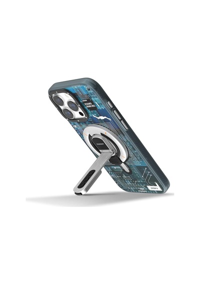 Technology Serisi Telefon Ve Tabletler İçin Magnetik Ring Stand Beyaz