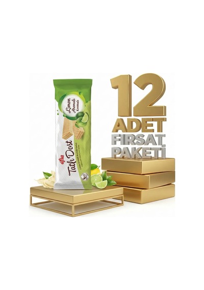 Afia Tatlı Dost Limon Kremalı Gofret 12x140 Gr
