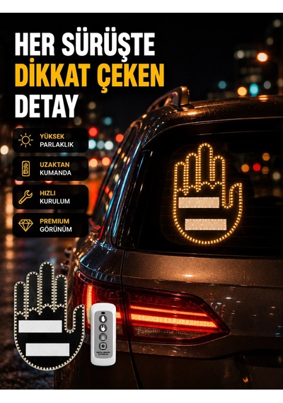 Uzaktan Kumandalı Led El Park Uyarı Cihazı Suya Dayanıklı Enerji Tasarruflu Çok Renkli 79847770
