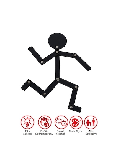 Wooden Man Game Çöp Adam Ve Çubuk Adam Hafıza Kutu Oyunu