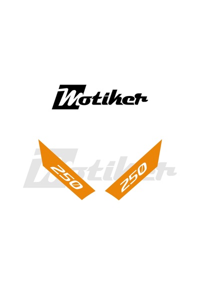 Cfmoto 250sr Arka Kuyruk Stıcker Model 3 Turuncu Renk