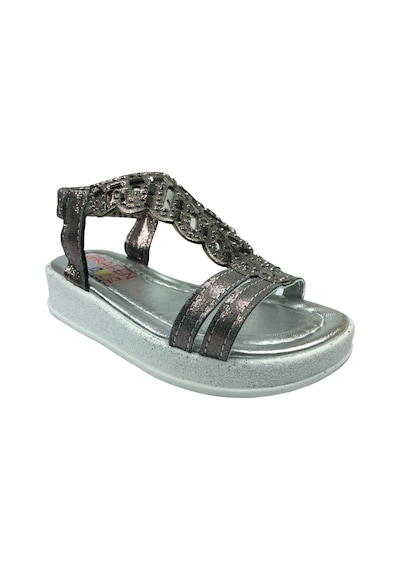 Oakley Ortopedikal Grafen Kiz Çocuk Sandalet Taşli Topuklu Abiye (355970451) Platin