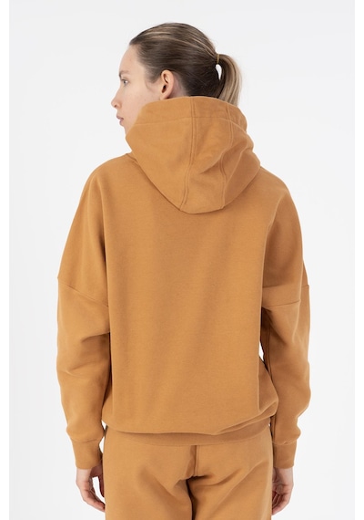 Maraton Oversize Kadın Bisiklet Yaka Karamel Sweatshirt Karamel