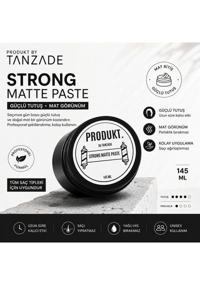Produkt By Tanzade Strong Matte Paste 145 Ml Güçlü Tutuş Saç Waxı