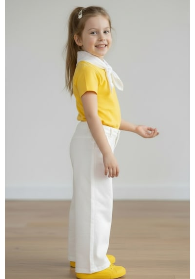 Kiagu Sarı Kısa Kol Basic T-shirt- Terletmeyen Esnek Kumaş Pamuklu Mevsimlik Sarı Kısakol Kız Çocuk Tsort Sarı Kiagu Sarı Kısa Kol Basic T-shirt- Terletmeyen Esnek Kumaş Pamuklu Mevsimlik Sarı Kısakol Kız Çocuk Tsort Sarı