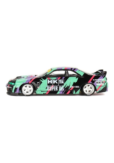 Mini Gt Kaido House /129 Nissan Skyline Gt-r R33 Hks V1 Model Araba