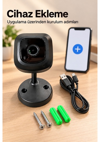 Ayarlanabilir Açılı Standlı Güvenlik Kamerası
