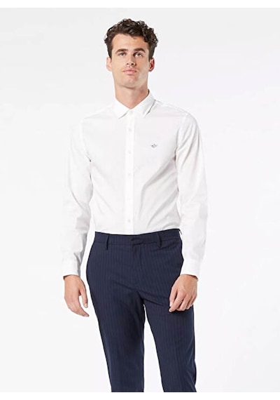 Dockers Minimalist Erkek Gömlek - Uzun Kol - Günlük & İş Neutrals