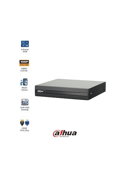 4 Kanal H265 Dvr Kamera Kayıt Cihazı Xvr1b04 I T