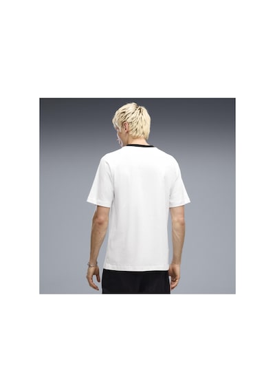 Puma Kısa Kol T-shirt Erkek Beyaz Sport Relaxed Blocki