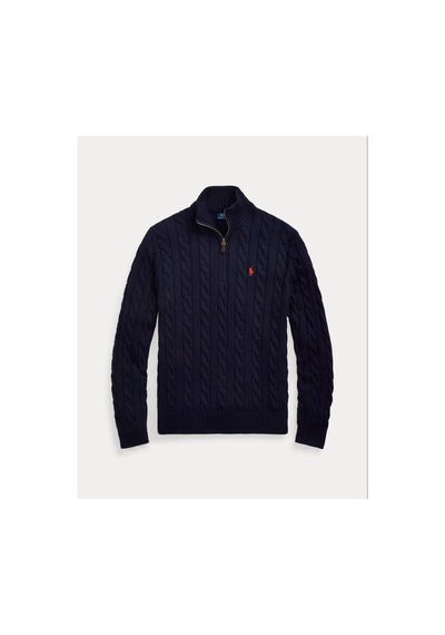 Polo Ralph Lauren Yarım Fermuar Triko Kazak Lacivert