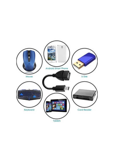 Mini USB-USB Dönüştürücü Tablet için OTG Kablo Android Çevirici