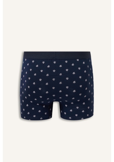Defacto Regular Fit Desenli Beli Lastikli Pamuklu 3lü Boxer I2231ax26augn245 Yeşil-gn245