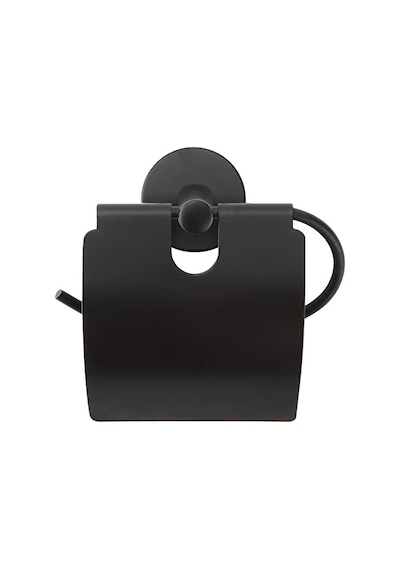 Metal Tuvalet Kağıtlığı, Siyah, Tuvalet Kağıdı Askısı, 12,3 X 13 Cm 000 Açık Krem