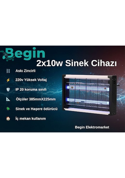 2x10 W Sinek Cihazı 260x385