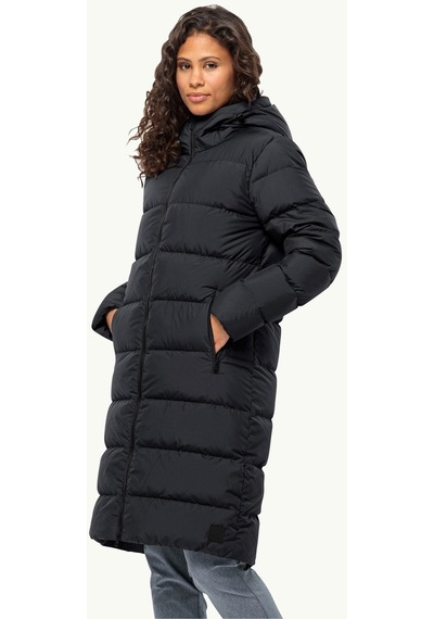 Jack Wolfskin Frozen Palace Coat Kadın Mont Siyah