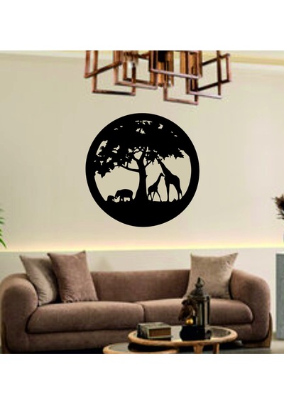 Afrika Rüyası Dekoratif Ahşap Tablo-3