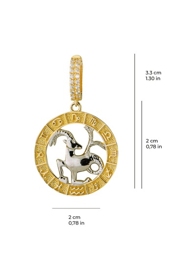 Oğlak Burç Altın Charm 2,68 Gr-6486