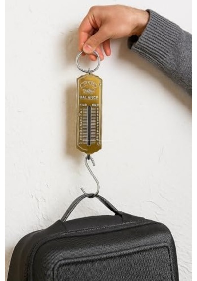 El Kantarı, 25 Kg Kapasiteli, Metal Gövdeli, Sarı Levhalı, Taşınabilir, Et Taşıma, Balık Avı İçin, Hassas Tartı, Askı Kancalı, Pocket Balance, Ek521 Açık Bej