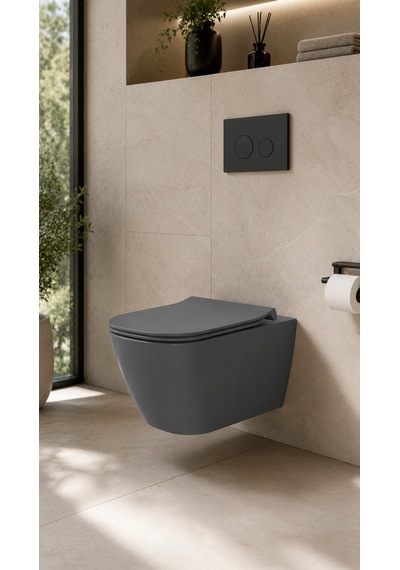 Asma Klozet - Kapak Dahil T461458 Gri