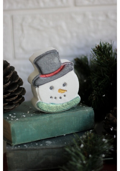 Christmas Bath Bomb /köpüren Kardan Adam Banyo Topu / Nem Bombası 2 Adet 120 Gr