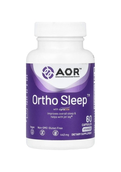 Advanced Orthomolecular Research Aor, Ortho Sleep With Cyracos, 60 Capsules