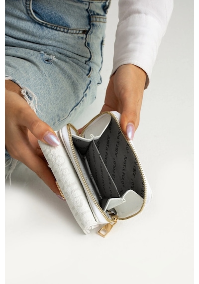 Just Polo Kadın Orijinal Just Polo Ayarlanabilir Askılı Şık El & Omuz Çantası Ve Cüzdanı Kombin Shopper Beyaz