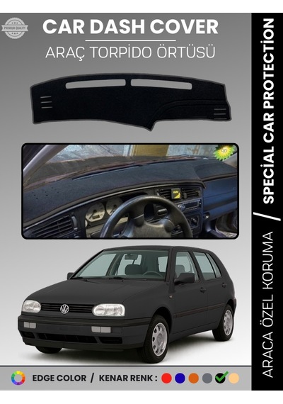 Volkswagen Golf 3 Mk3 1991-1998 Torpido Örtüsü Panel Halısı Torpido Koruma Tam Uyum Uv Koruma - 839 Stiloto