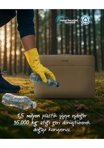 Mce-1503 14.1 Nova Eco Çevre Dostu 13-14 İnç Yeni Apple Uyumlu Macbook Pro İçin Kılıf, Aksesuar Bölmeli Laptop Kılıfı, Ykk F Genel