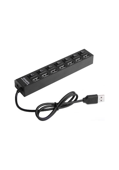 Lunatic 7448 7 Port Usb Hub Switch 40 Cm Çoklayıcı Çoğaltıcı Usb 2.0 - 480 Mbit/sn Veri Aktarım Hızı