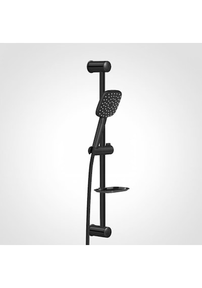 Valtemo Aqua Jet Black Sliding Duş Seti Siyah