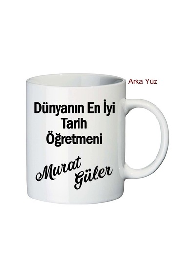 Öğretmenler Günü Hediyesi Tarih Öğretmeni Isimli Kupa Bardak