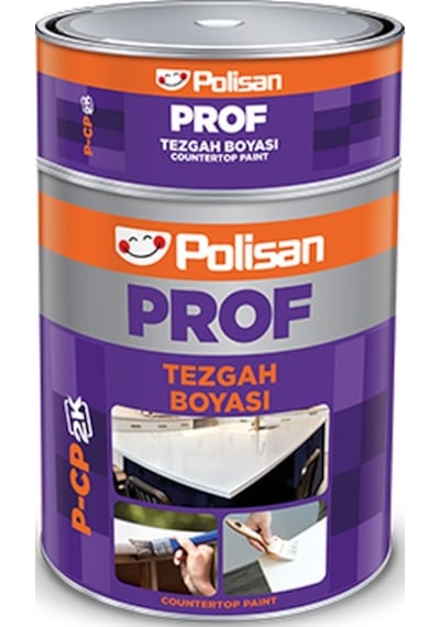 Polisan Tezgah Boyası Prof P-cp 2k Siyah Renk 1 Kg
