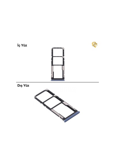 Note 9 Sim Tepsisi Çiftli Mavi Çift Hatlı Dual Sim Sim Yeri Sim Kızağı Sim Kart Yuvası