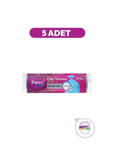 Güçlü Çöp Torbası Büyük Boy 5'li