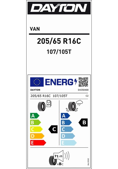 Dayton 205/65R16 C 107/105T Van Yaz Lastiği 2026