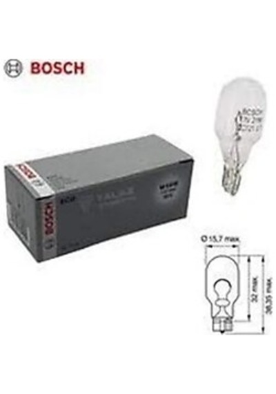 Bosch 12v 16w T15 Dipsiz Ampul Stop Park Yan Sinyal Ampulü 10 Adet