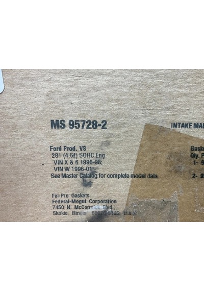 Fel-pro Ms95728-2 Emme Manifoldu Conta Seti 1996-2000 Ford 4.6l V8 İçin