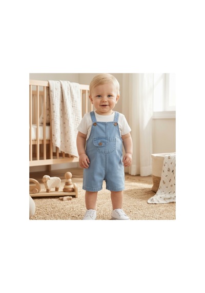Altıntaş Baby Cepli Kot Şort Salopet Ve Beyaz Tişört 2 Li Tulum Set Beyaz Mavi Beyaz Mavi Altıntaş Baby Cepli Kot Şort Salopet Ve Beyaz Tişört 2 Li Tulum Set Beyaz Mavi Beyaz Mavi