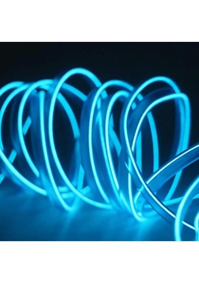 Ayrex Araç İçi Neon Aydınlatma Led Göğüs Torpido Ledi Neon İp Led Buz Mavi 2 Metre