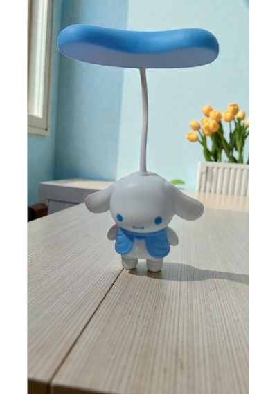 Cinnamoroll Çocuk Odasına Uygun Masa Ve Gece Lambası Boyut:20cm Çok Renkli