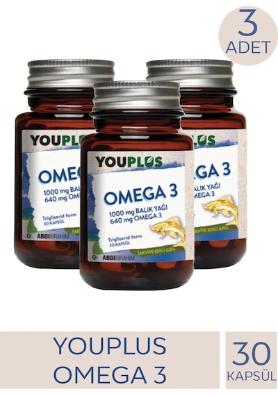 You Plus Omega 3 3 x 30 Kapsül
