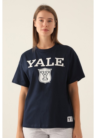 Yale Emblem Lacivert Kadın T-shirt 5274-42842 Lacivert