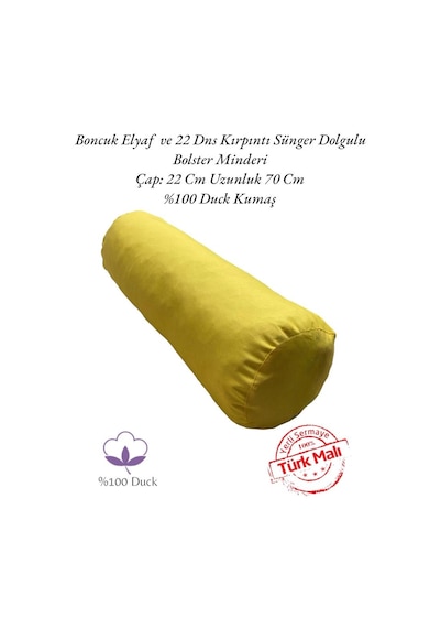 Remege Meditasyon Minderi & Bolster Minderi İkili Set Sarı Sr3