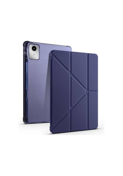 Lenovo M11 Tb-330fu 11inç 2024 Kılıf Kalem Bölmeli Trifolding Case