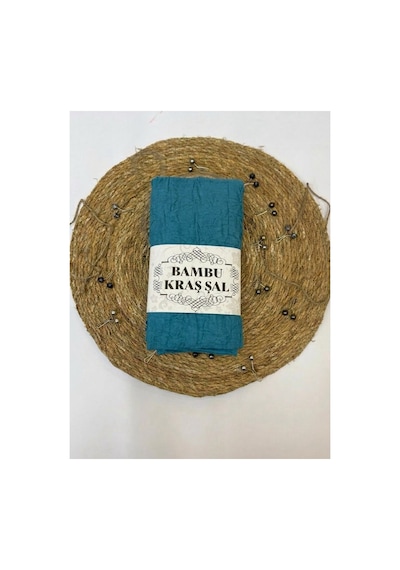 Aldaıyr Bambu Kraş Hijab Açık Petrol