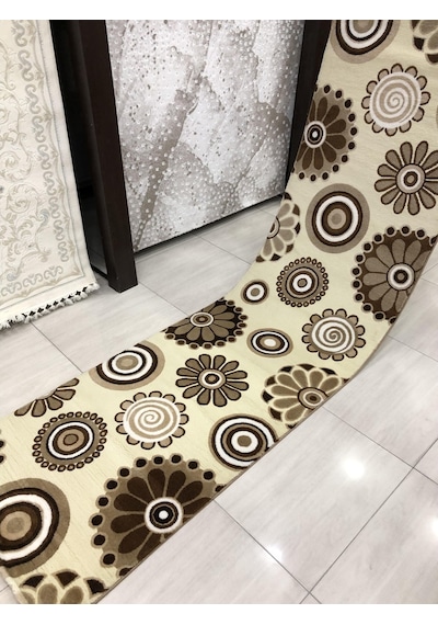 Saray Halı Irmak 11541 R 80X300 Kahve Krem 3 Metre Yolluk !
