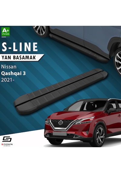 S-Dizayn Nissan Qashqai 3 S-Line Siyah Yan Basamak 173 Cm 2021 Üz